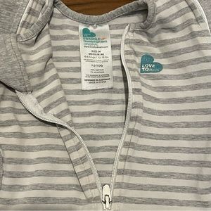 Love to Dream Medium Gray Striped Transition Swaddle Up Sleep